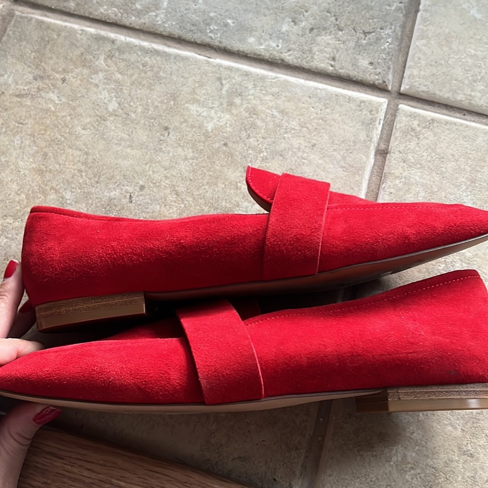 Halogen Red Suede Loafers - Picture 6 of 13